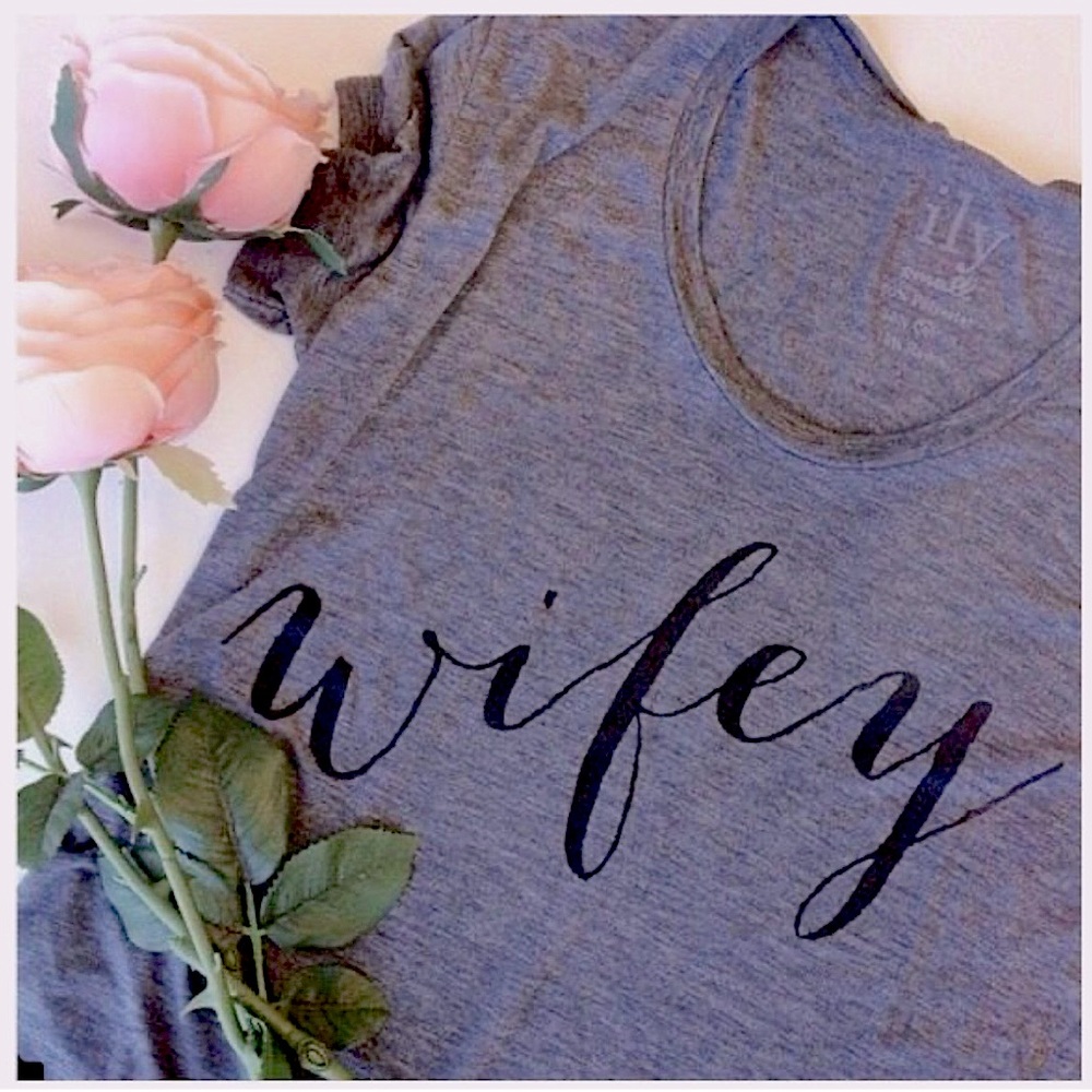 Wifey Tee • Gray Burn-Out • ily Couture